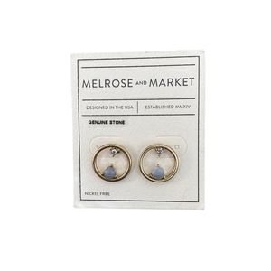 Melrose and Market Women's Nickel Free Hoop Stud Earrings